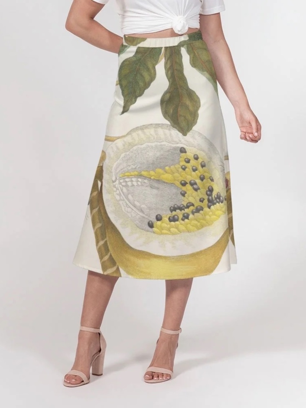 A-Line Midi Skirt